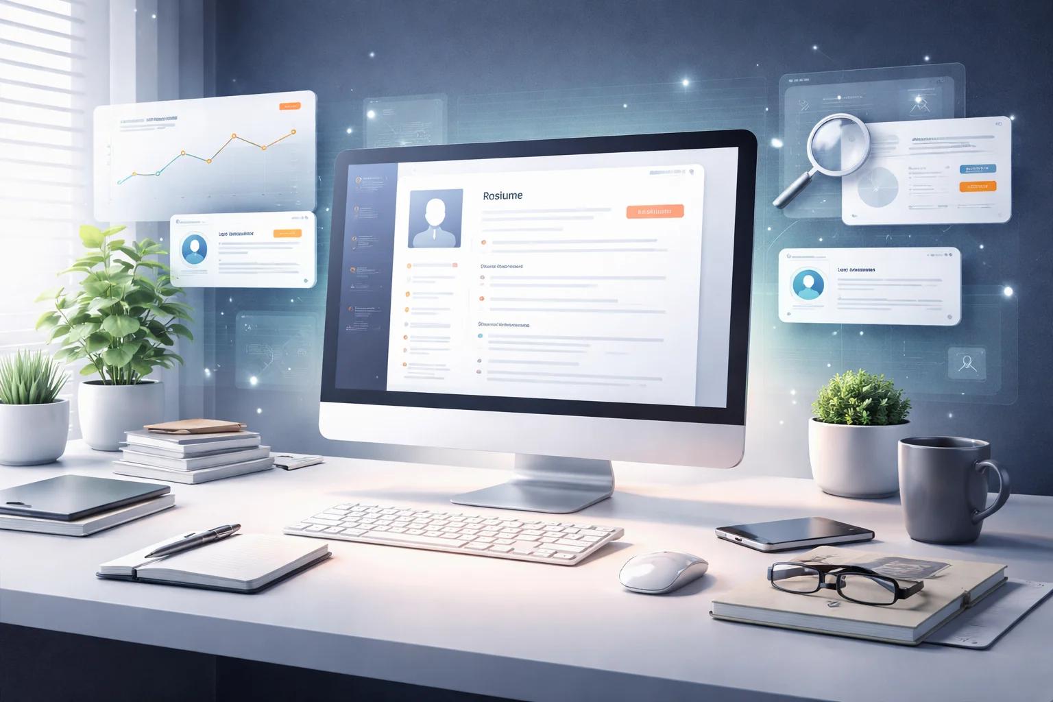 Optimized resume on screen with ATS-friendly formatting and metrics.