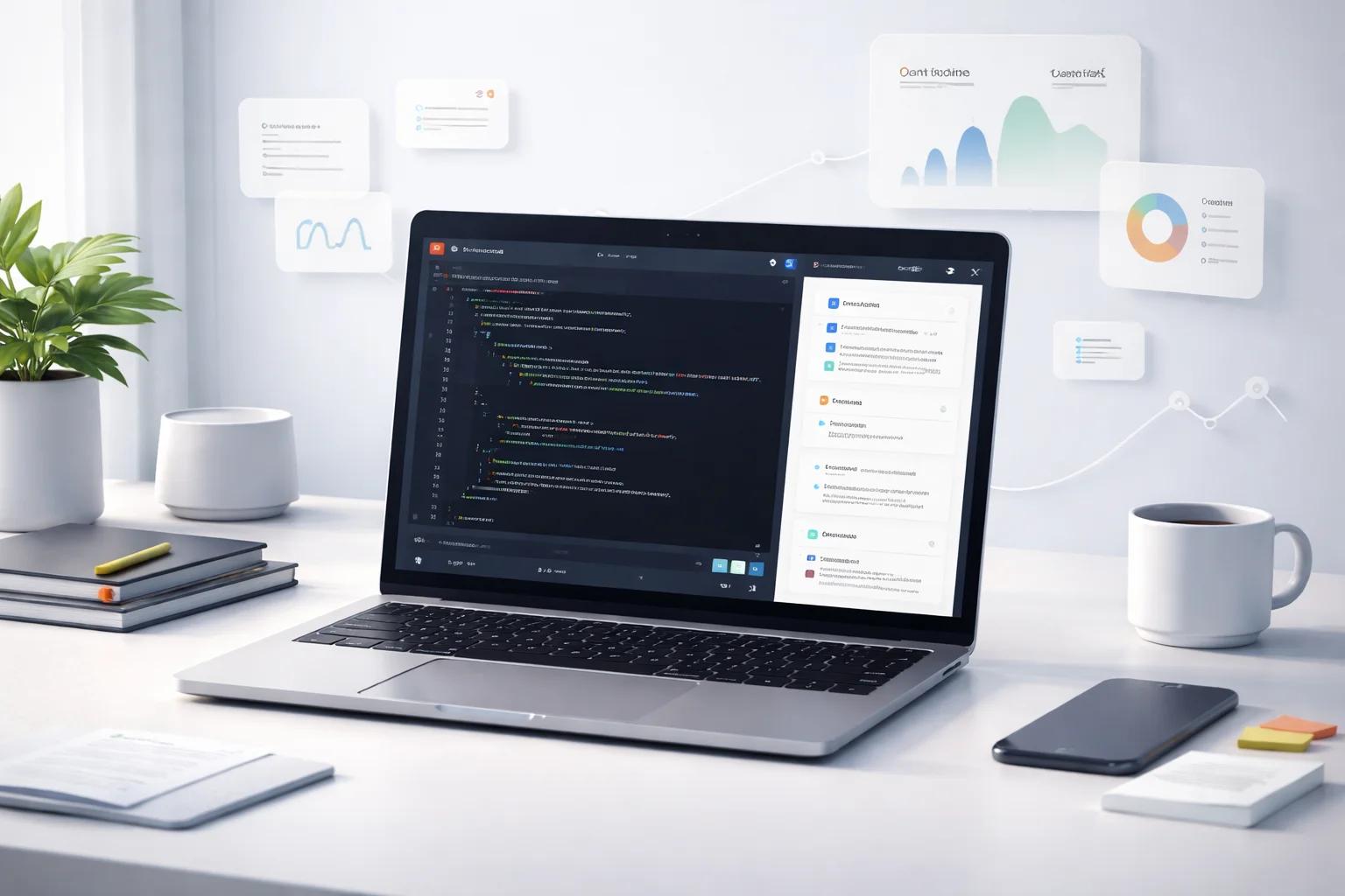 Coding interview with AI assistant panel visible on the side of screen